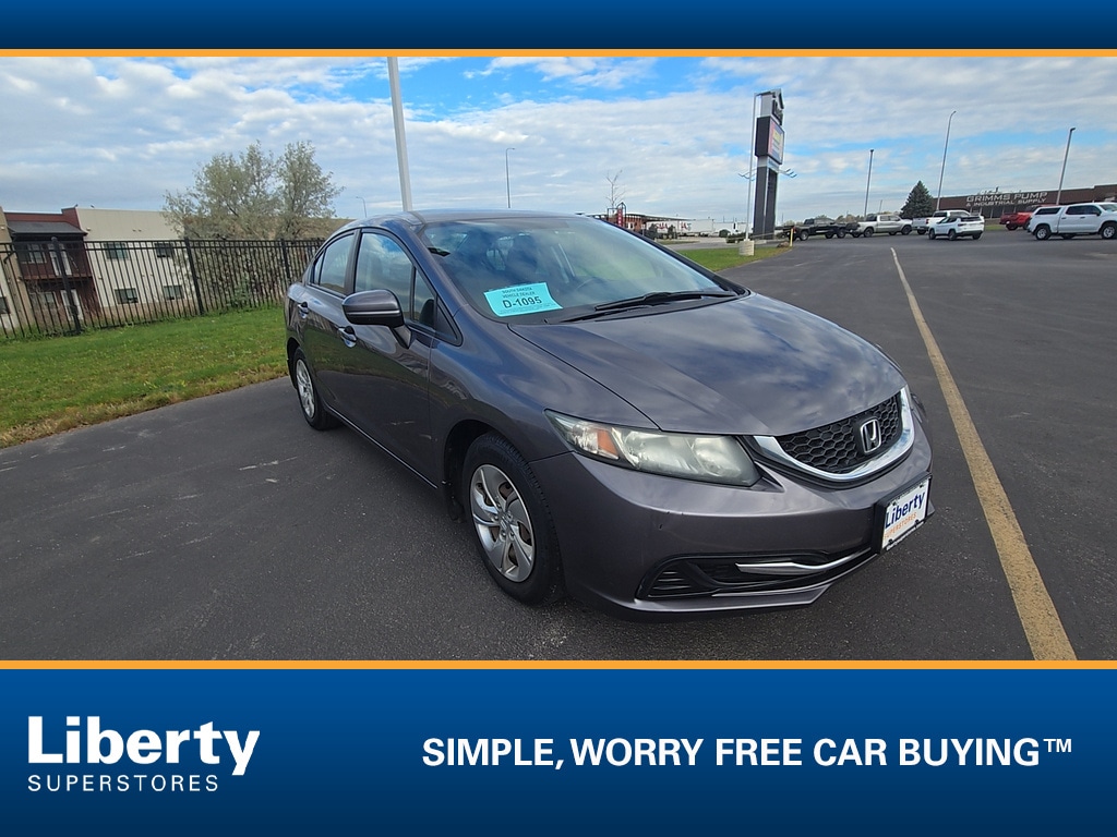 Used 2014 Honda Civic LX with VIN 19XFB2F56EE074492 for sale in Rapid City, SD