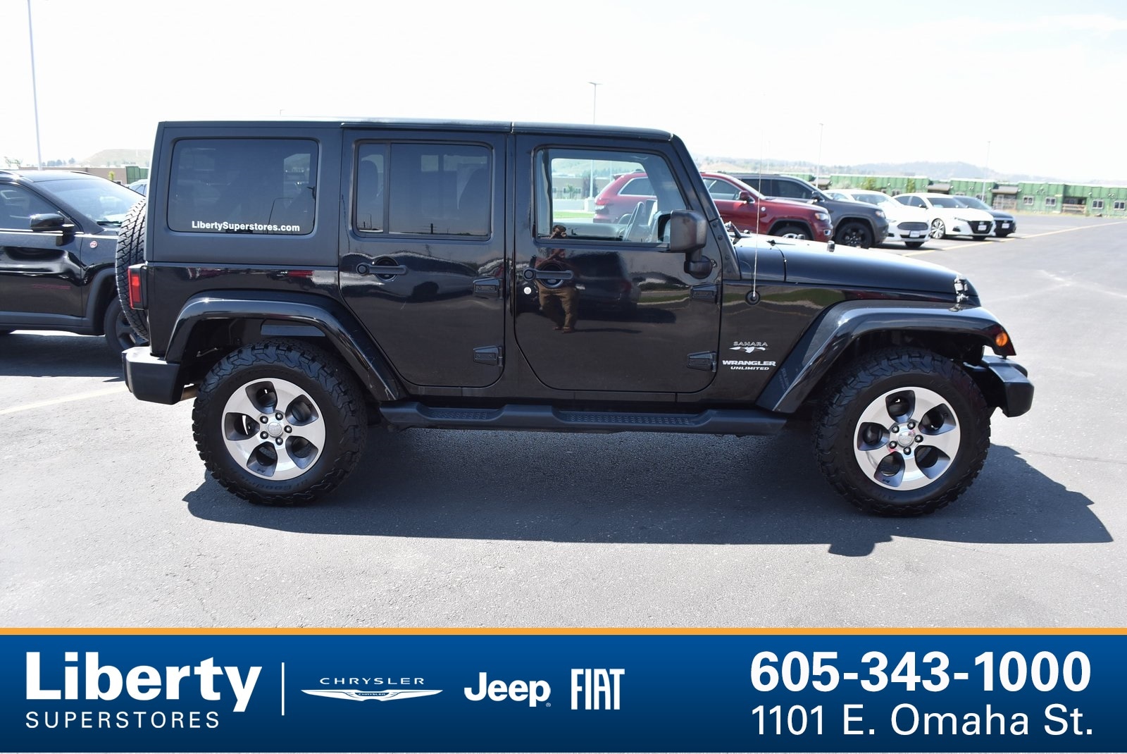 Used 2016 Jeep Wrangler Unlimited Sahara with VIN 1C4BJWEG6GL264525 for sale in Rapid City, SD