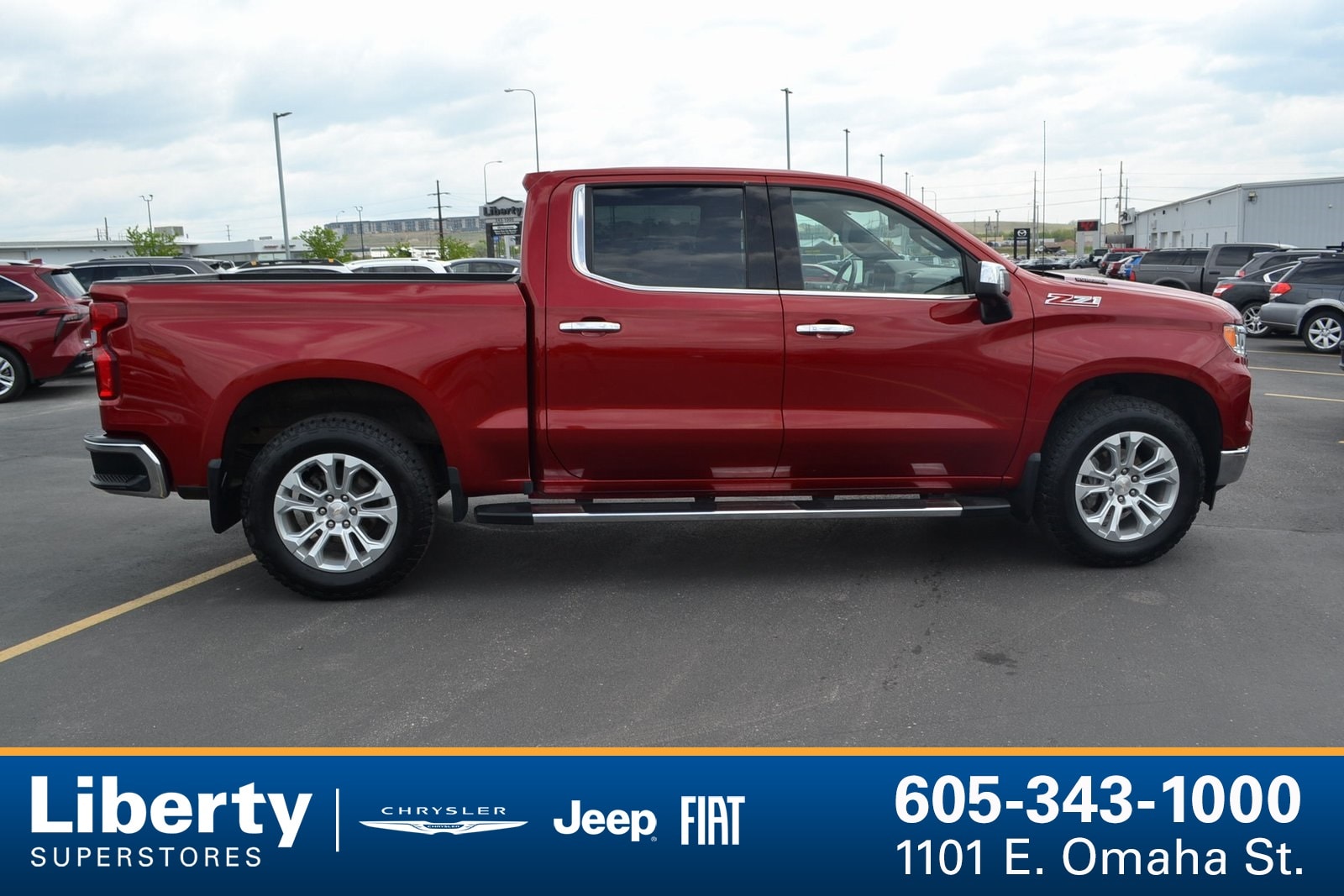 Used 2022 Chevrolet Silverado 1500 LTZ with VIN 1GCUDGET4NZ560933 for sale in Rapid City, SD