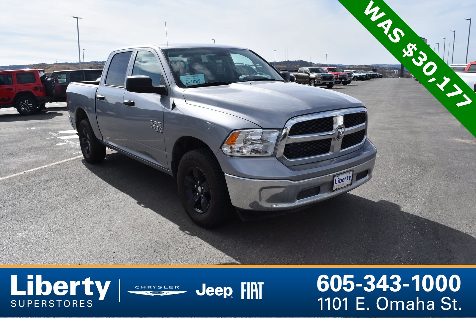 Used 2022 RAM Ram 1500 Classic Warlock with VIN 1C6RR7LG0NS240487 for sale in Rapid City, SD