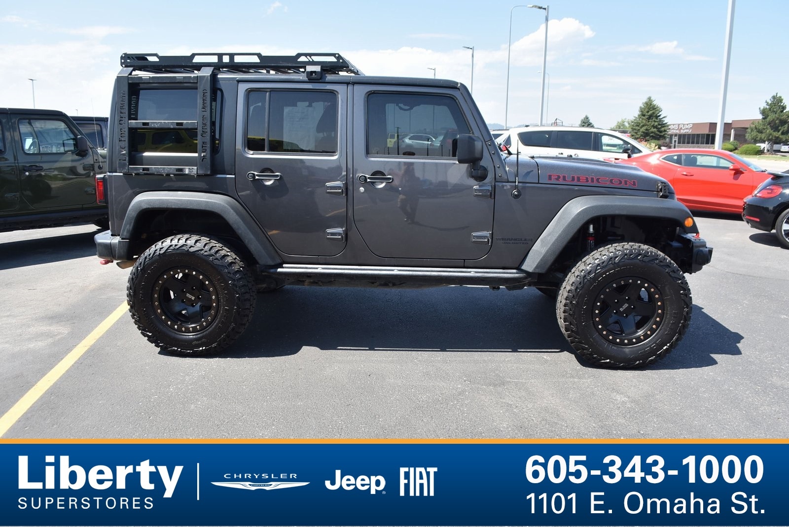 Used 2017 Jeep Wrangler Unlimited Rubicon with VIN 1C4BJWFG9HL501881 for sale in Rapid City, SD