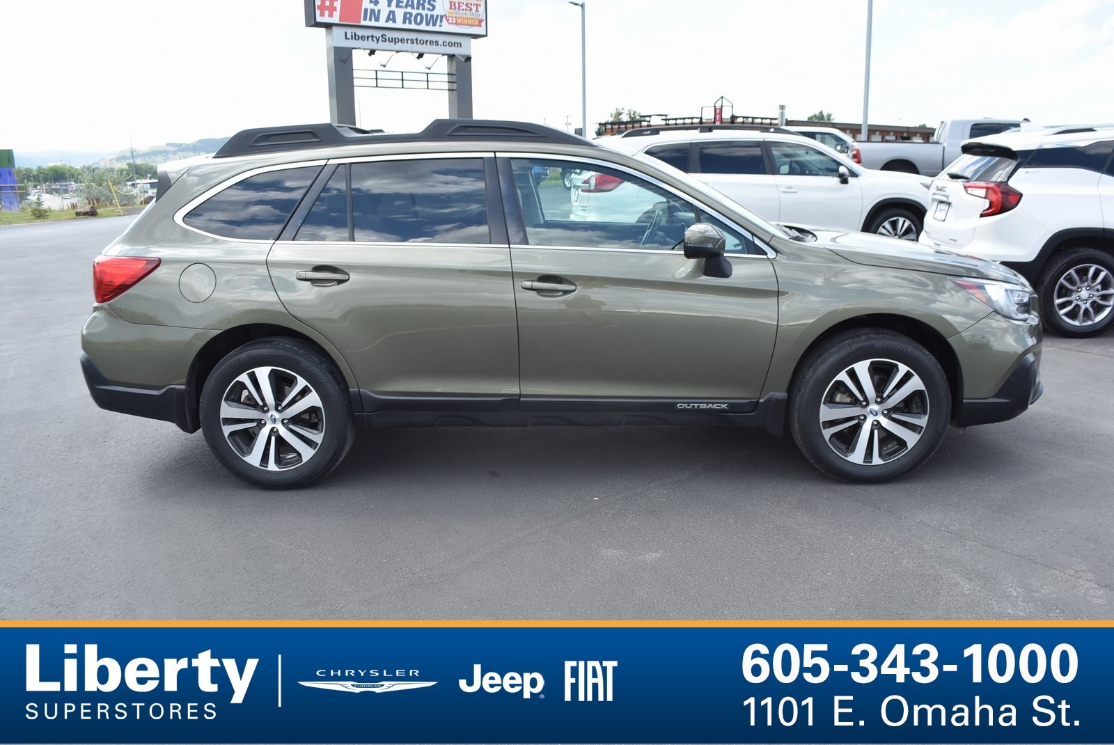 Used 2018 Subaru Outback Limited with VIN 4S4BSANC0J3335217 for sale in Rapid City, SD