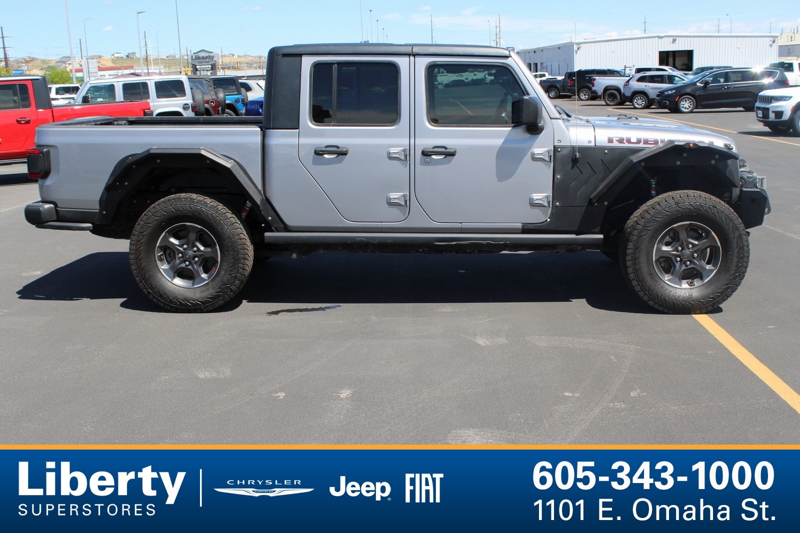 Used 2020 Jeep Gladiator Rubicon with VIN 1C6JJTBG8LL133029 for sale in Rapid City, SD