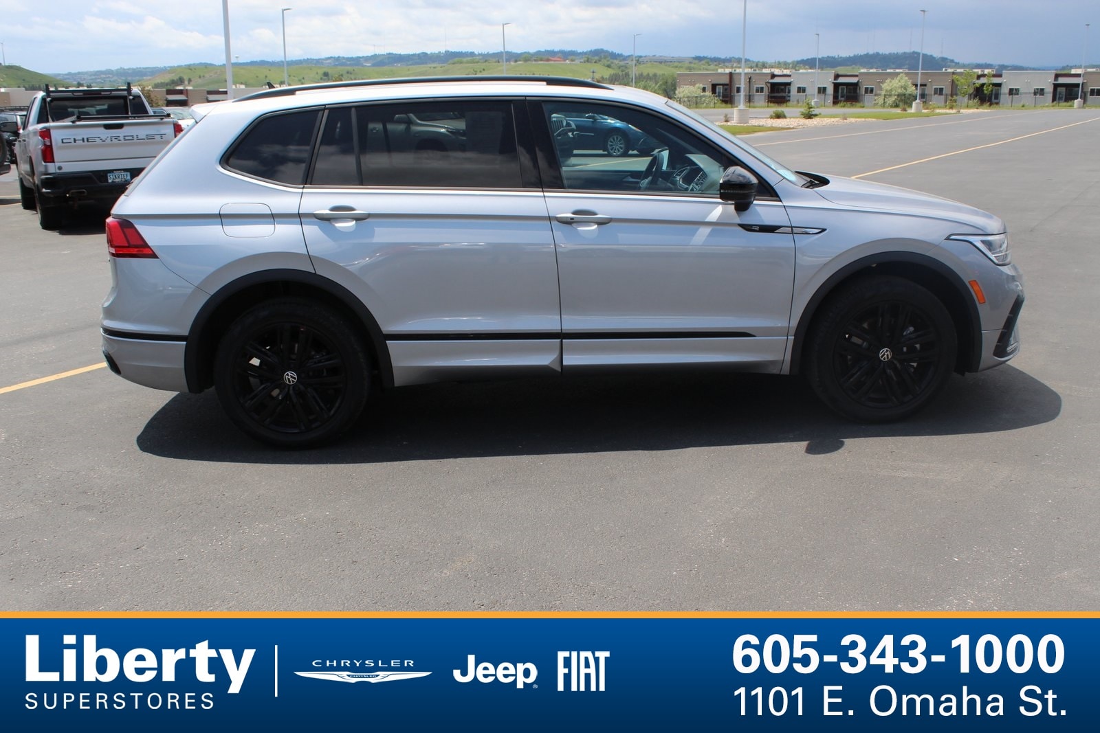 Used 2022 Volkswagen Tiguan SE R-LINE BLACK with VIN 3VV8B7AX4NM137269 for sale in Rapid City, SD