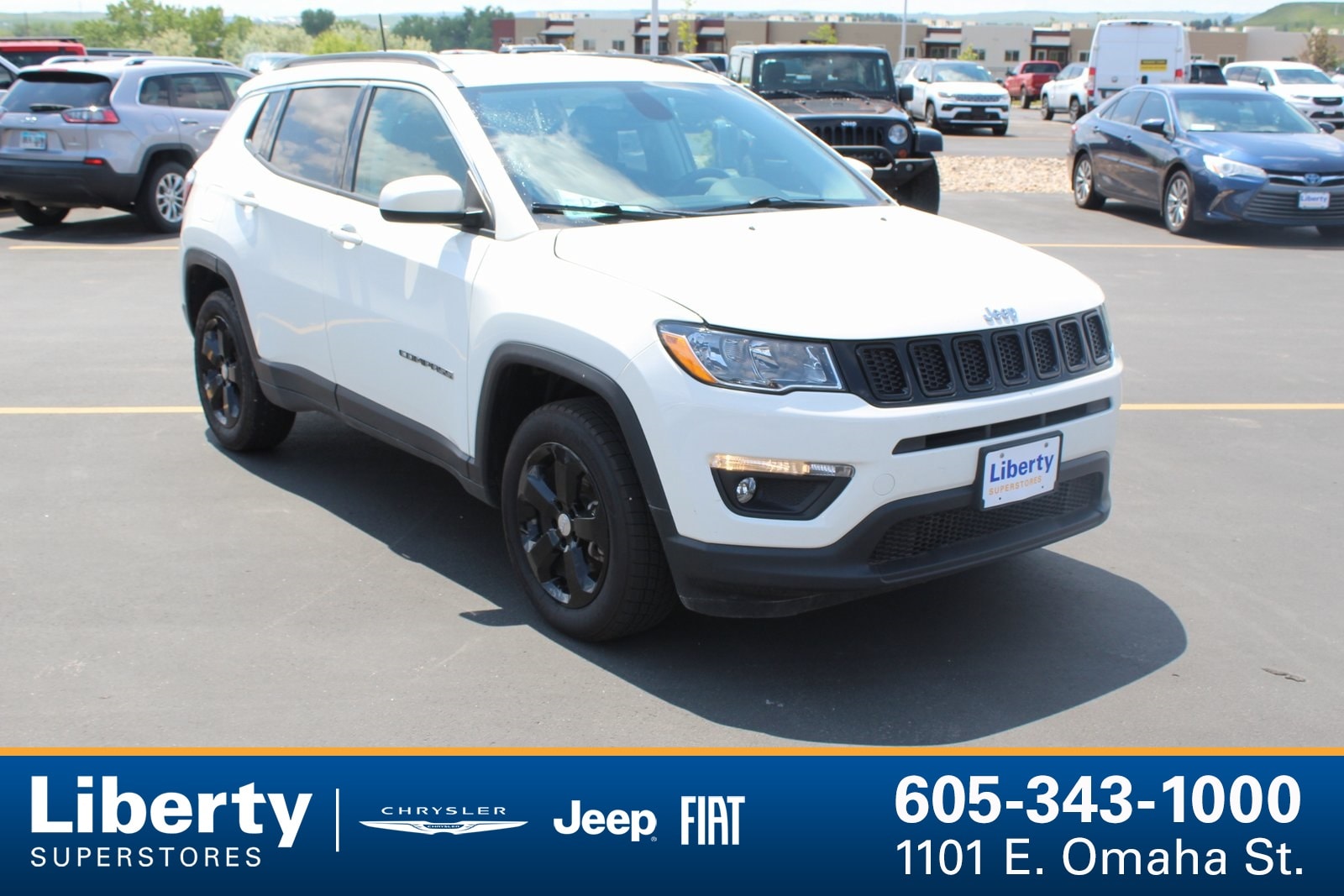 Used 2018 Jeep Compass Latitude with VIN 3C4NJDBB3JT454210 for sale in Rapid City, SD