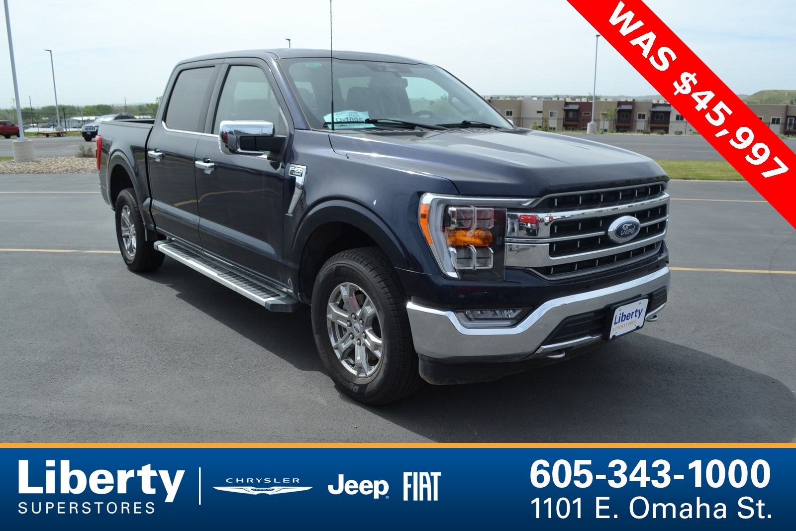 Used 2023 Ford F-150 Lariat with VIN 1FTFW1E53PFC06228 for sale in Rapid City, SD