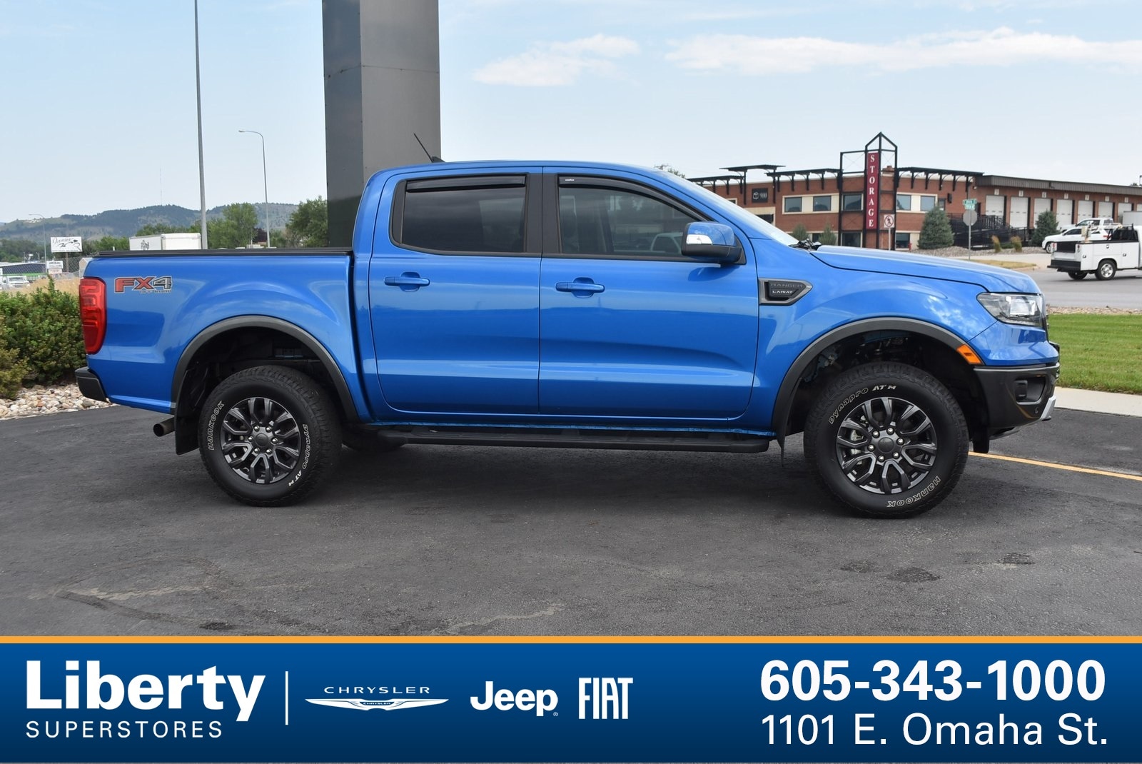 Used 2021 Ford Ranger Lariat with VIN 1FTER4FH8MLD93864 for sale in Rapid City, SD