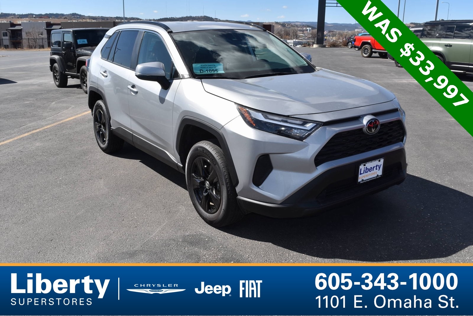 Used 2024 Toyota RAV4 XLE with VIN 2T3P1RFVXRW453411 for sale in Rapid City, SD