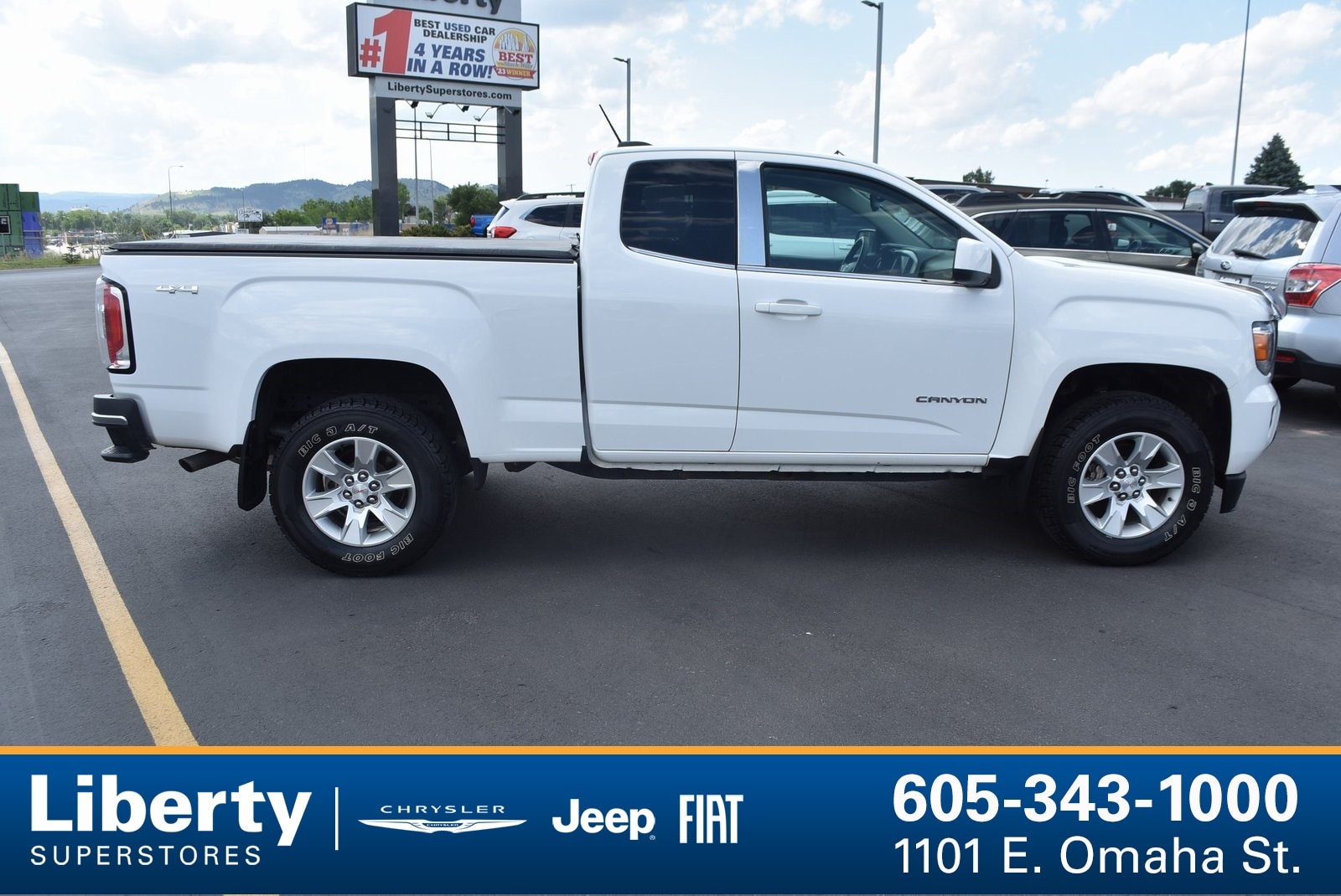 Used 2017 GMC Canyon SLE with VIN 1GTH6CENXH1282340 for sale in Rapid City, SD