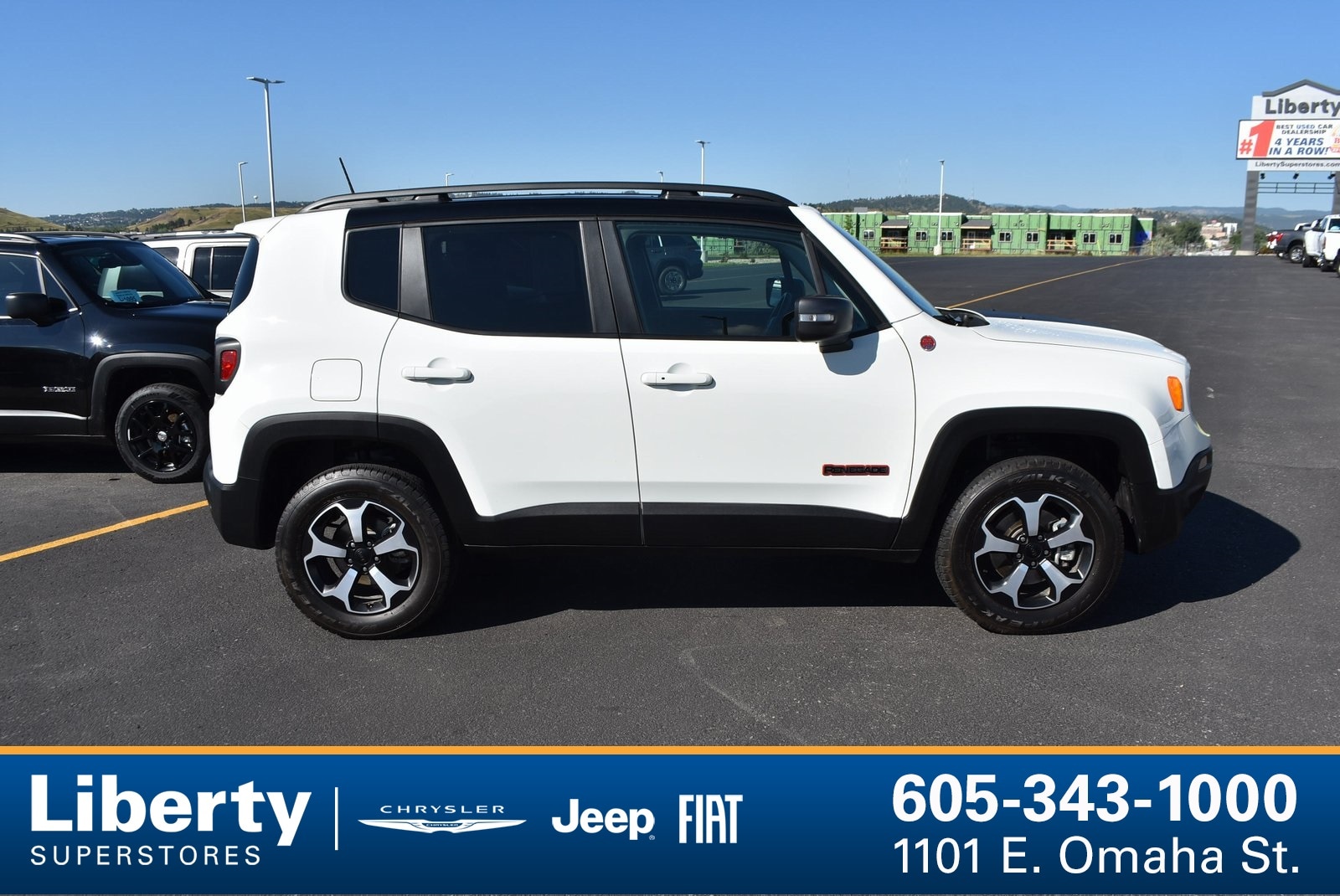 Used 2021 Jeep Renegade Trailhawk with VIN ZACNJDC19MPM21176 for sale in Rapid City, SD