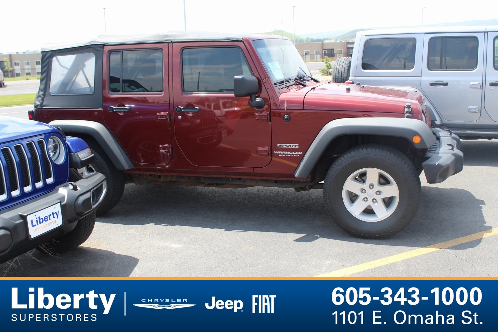 Used 2010 Jeep Wrangler Unlimited Sport with VIN 1J4BA3H10AL202299 for sale in Rapid City, SD