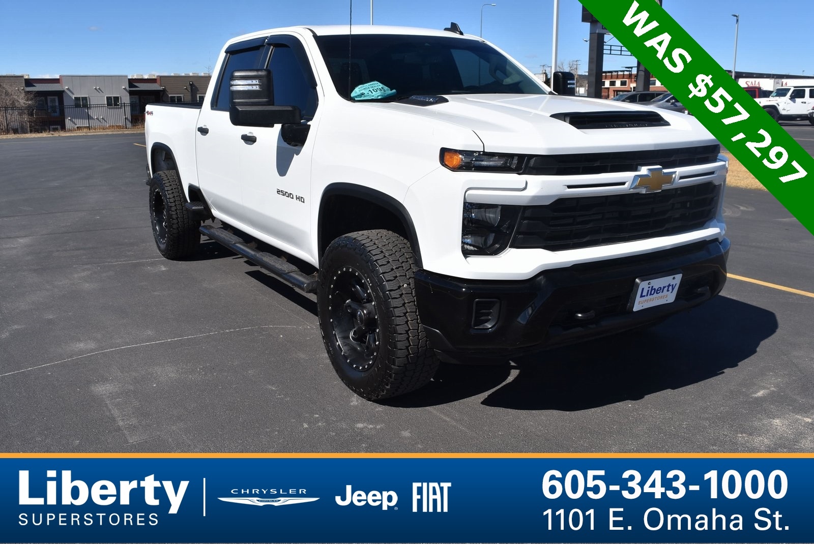 Used 2024 Chevrolet Silverado 2500HD Custom with VIN 1GC4YMEY9RF140994 for sale in Rapid City, SD