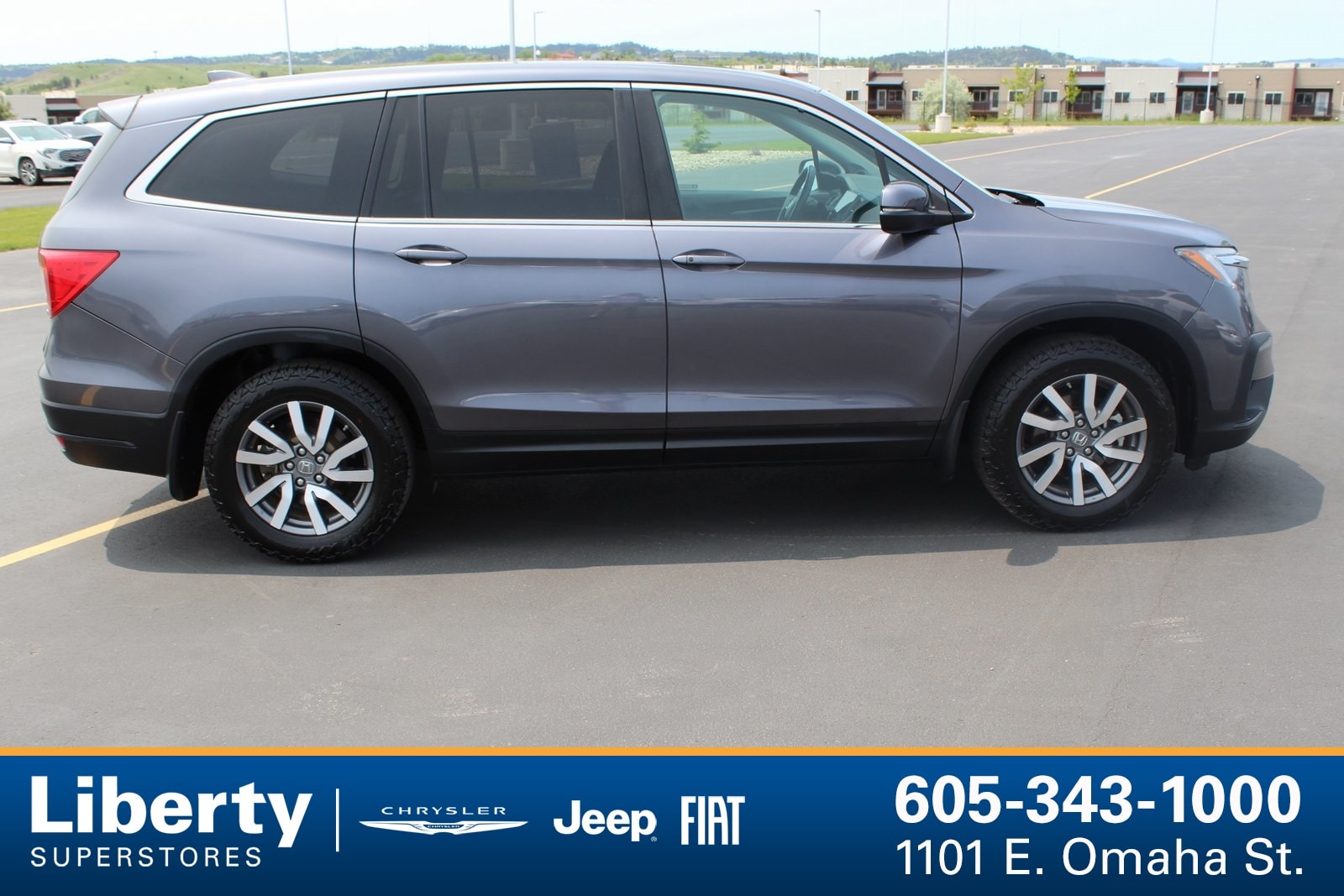 Used 2019 Honda Pilot EX-L with VIN 5FNYF6H52KB026348 for sale in Rapid City, SD
