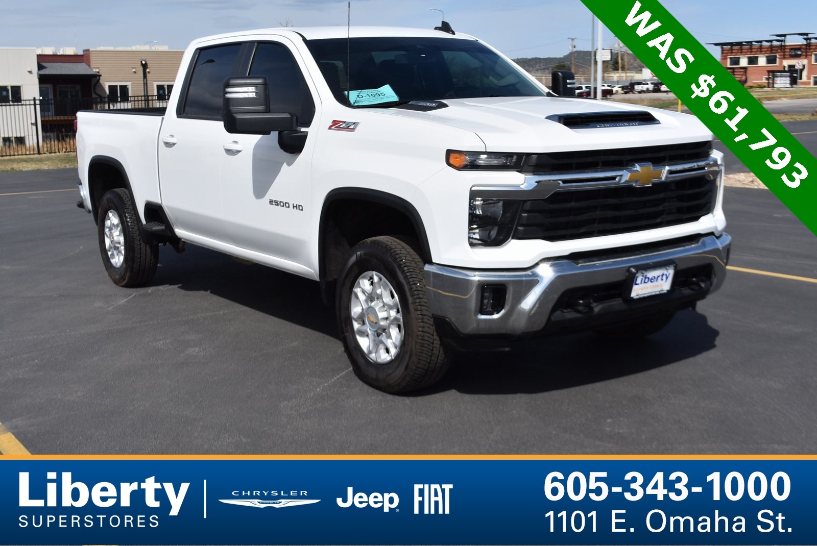Used 2024 Chevrolet Silverado 2500HD LT with VIN 2GC4YNEY6R1133045 for sale in Rapid City, SD
