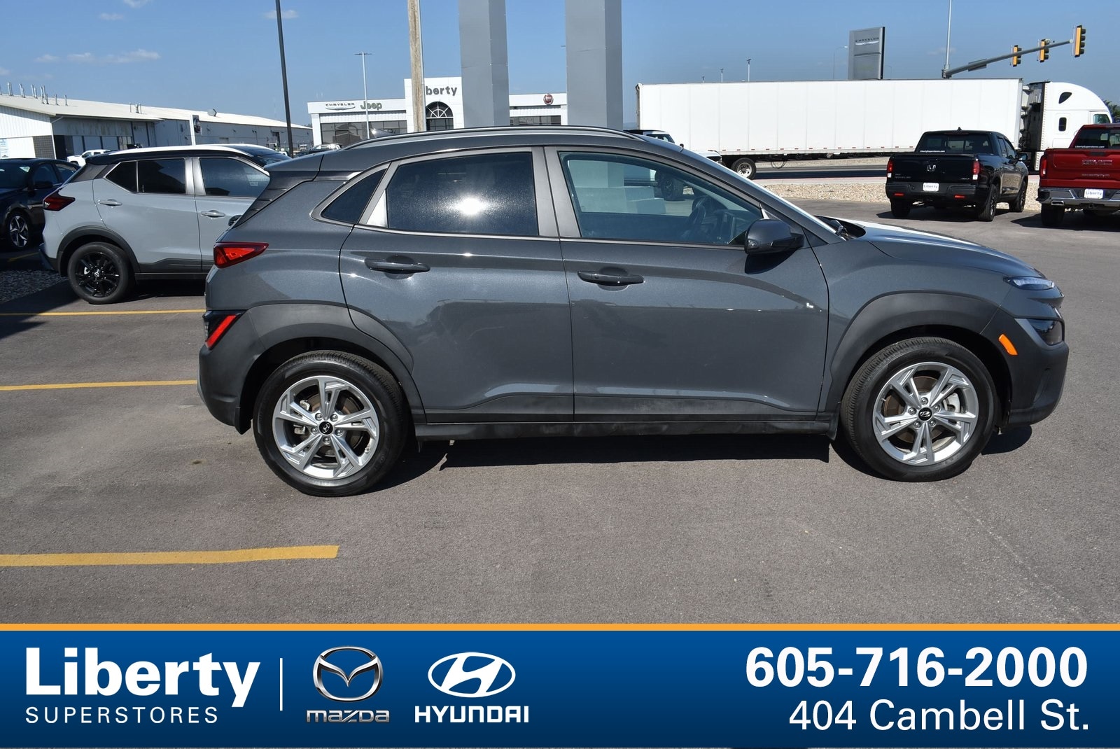 Used 2023 Hyundai Kona SEL with VIN KM8K6CAB0PU988419 for sale in Rapid City, SD