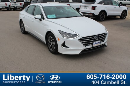 2023 Hyundai Sonata Hybrid Blue Sedan