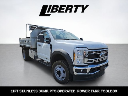 2024 Ford F-550SD XL 11ft Stainless Dump Body Chassis