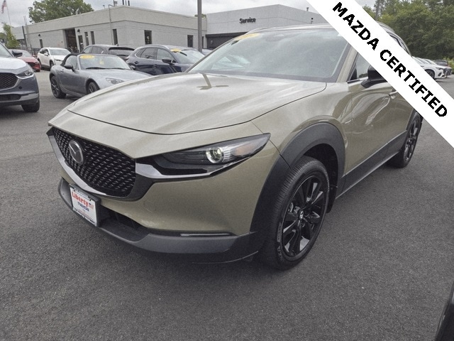 Certified 2024 Mazda CX-30 Carbon Turbo with VIN 3MVDMBXY1RM703984 for sale in Wakefield, MA