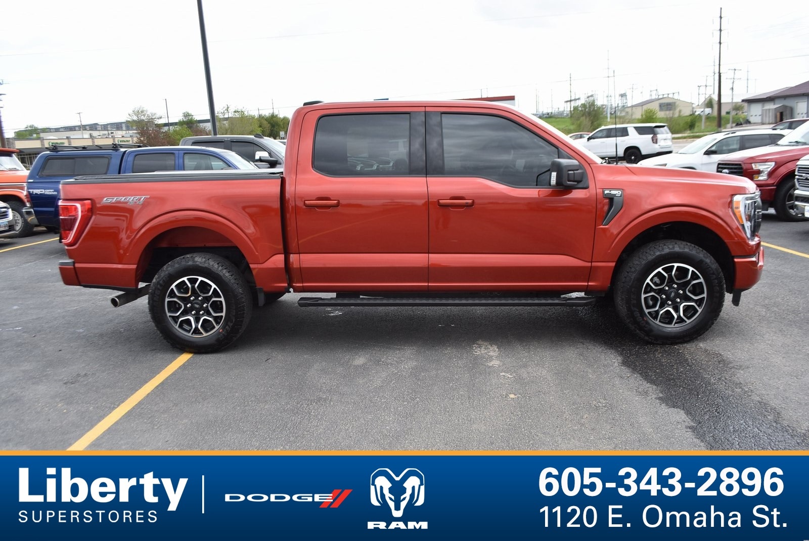 Used 2023 Ford F-150 XLT with VIN 1FTEW1EP7PKF44560 for sale in Rapid City, SD