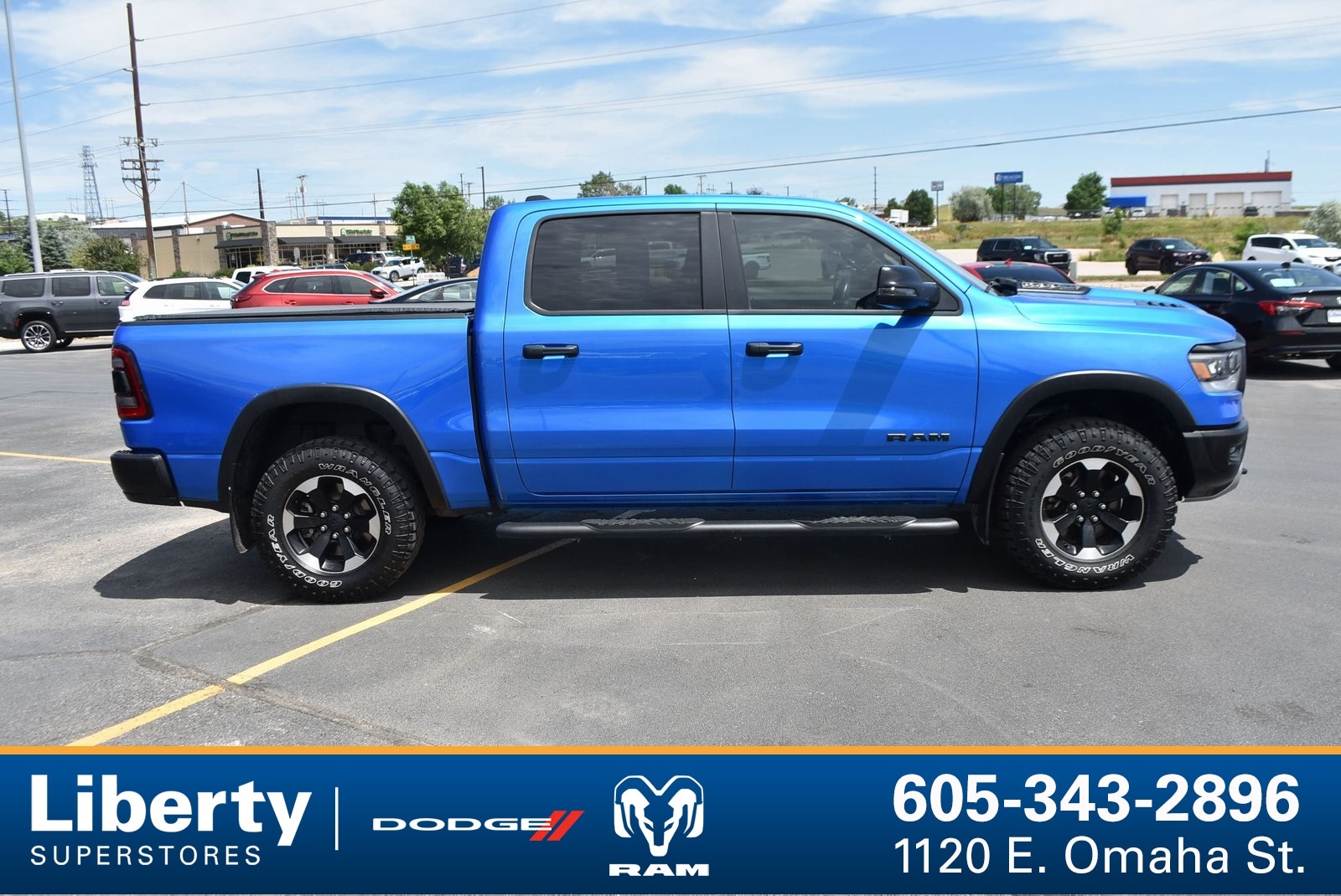 Used 2023 RAM Ram 1500 Pickup Rebel with VIN 1C6SRFLT6PN512910 for sale in Rapid City, SD