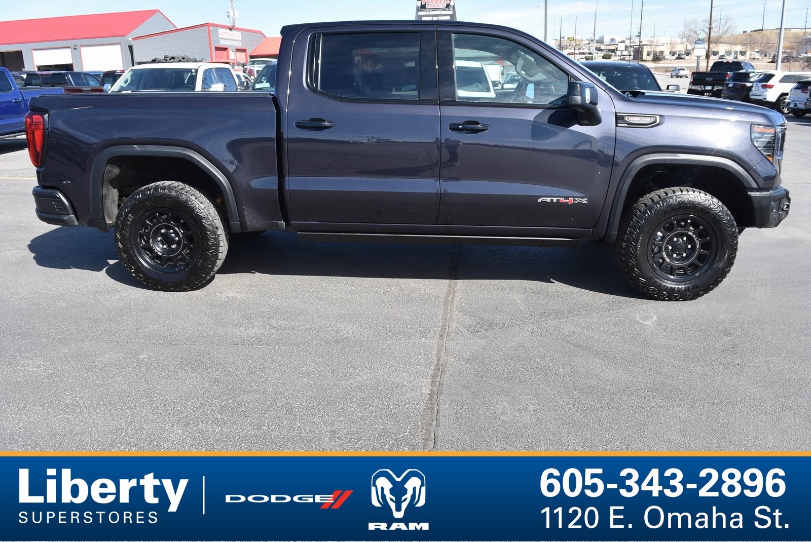 Used 2024 GMC Sierra 1500 AT4X with VIN 3GTUUFEL4RG163643 for sale in Rapid City, SD