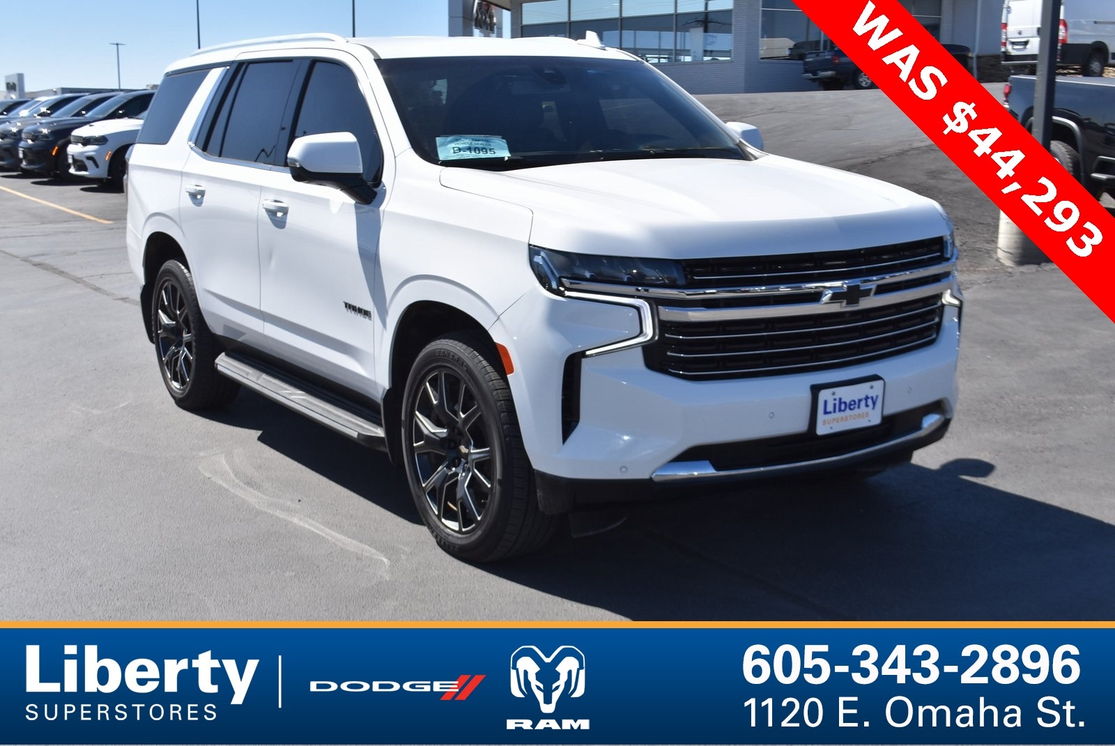 Used 2021 Chevrolet Tahoe LT with VIN 1GNSKNKD5MR197059 for sale in Rapid City, SD