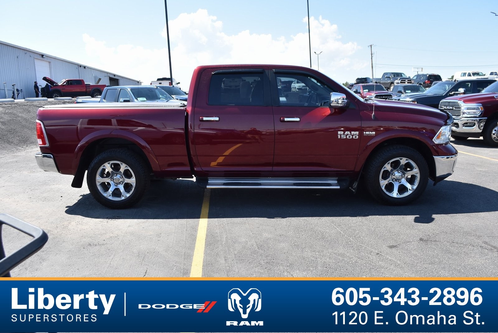 Used 2017 RAM Ram 1500 Pickup Laramie with VIN 1C6RR7VT4HS734303 for sale in Rapid City, SD