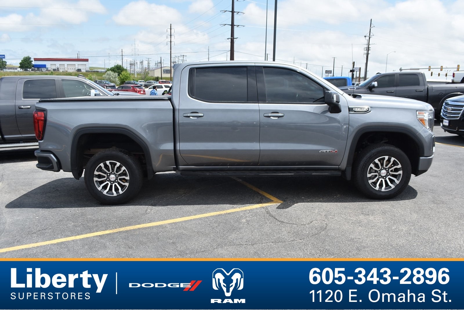 Used 2021 GMC Sierra 1500 AT4 with VIN 3GTP9EED8MG466712 for sale in Rapid City, SD