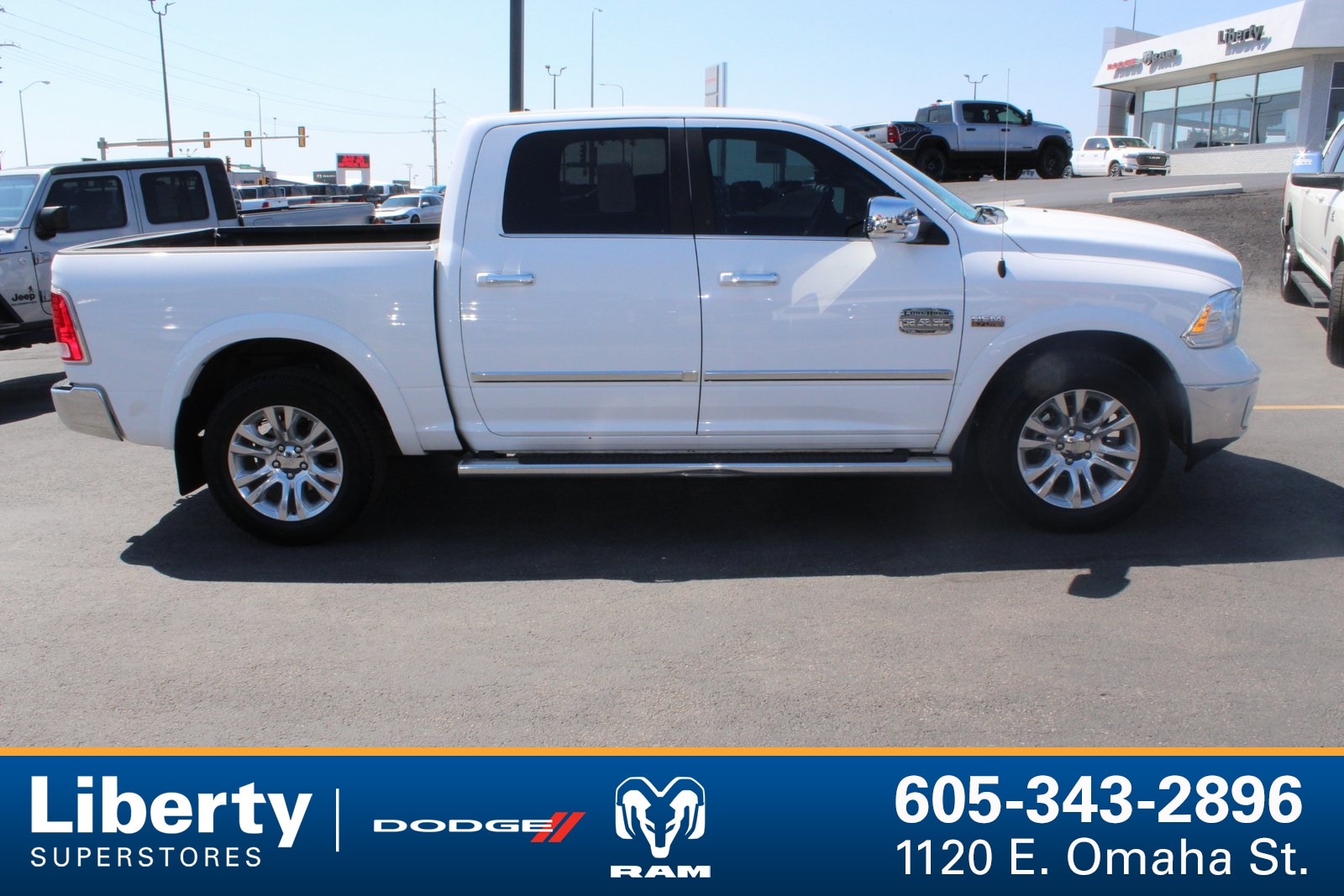 Used 2017 RAM Ram 1500 Pickup Laramie Longhorn with VIN 1C6RR7PT0HS698879 for sale in Rapid City, SD