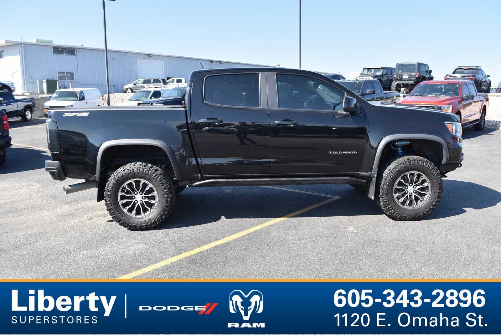 Used 2022 Chevrolet Colorado ZR2 with VIN 1GCPTEE1XN1126078 for sale in Rapid City, SD