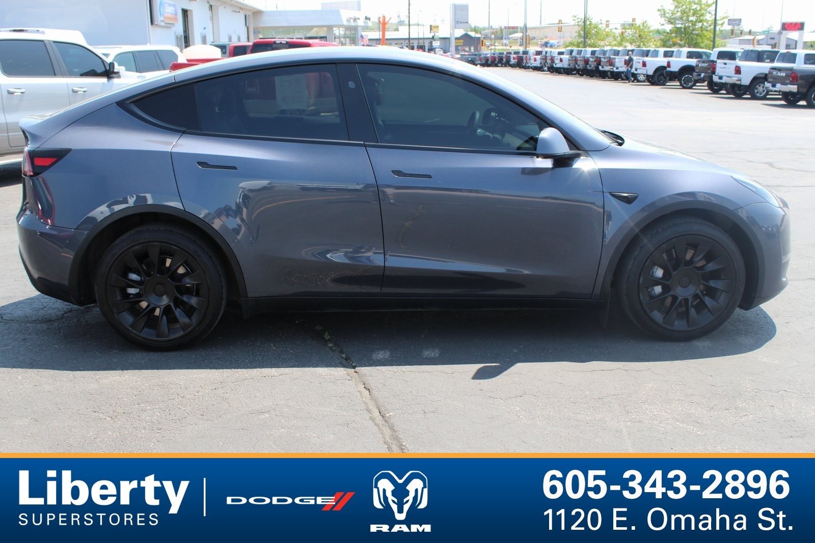 Used 2023 Tesla Model Y Long Range with VIN 7SAYGDEE7PF835392 for sale in Rapid City, SD