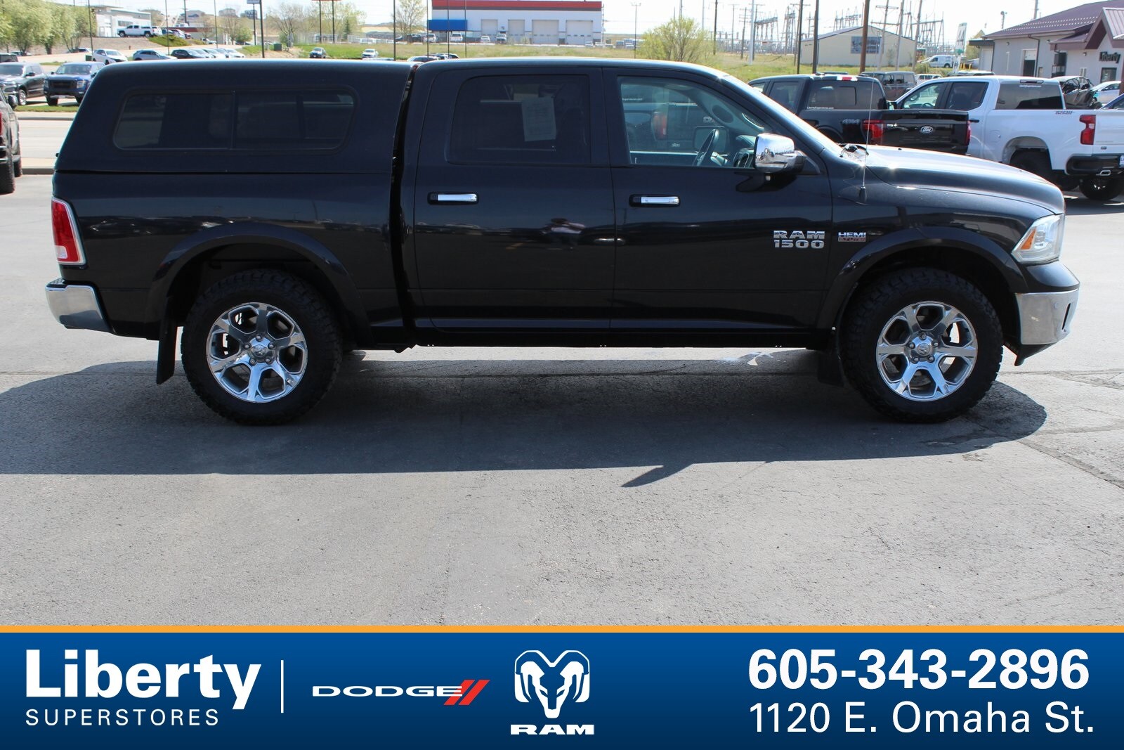 Used 2016 RAM Ram 1500 Pickup Laramie with VIN 1C6RR7NT6GS251555 for sale in Rapid City, SD