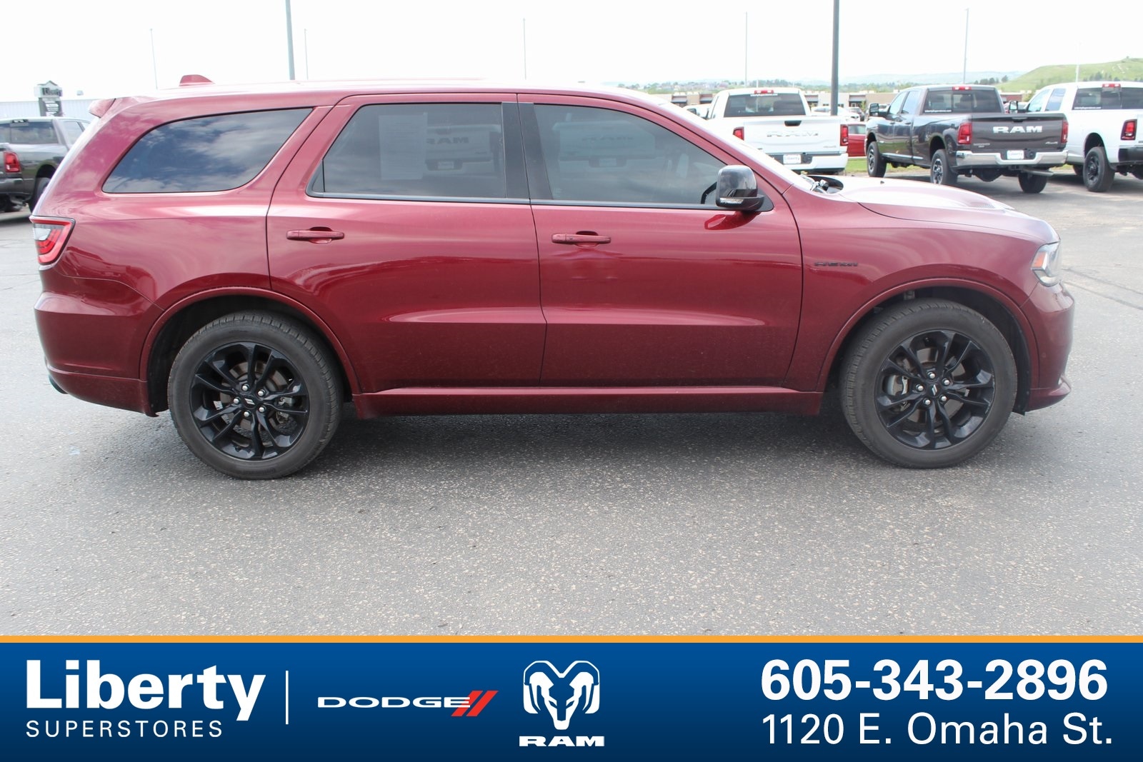 Used 2020 Dodge Durango R/T with VIN 1C4SDJCTXLC382100 for sale in Rapid City, SD