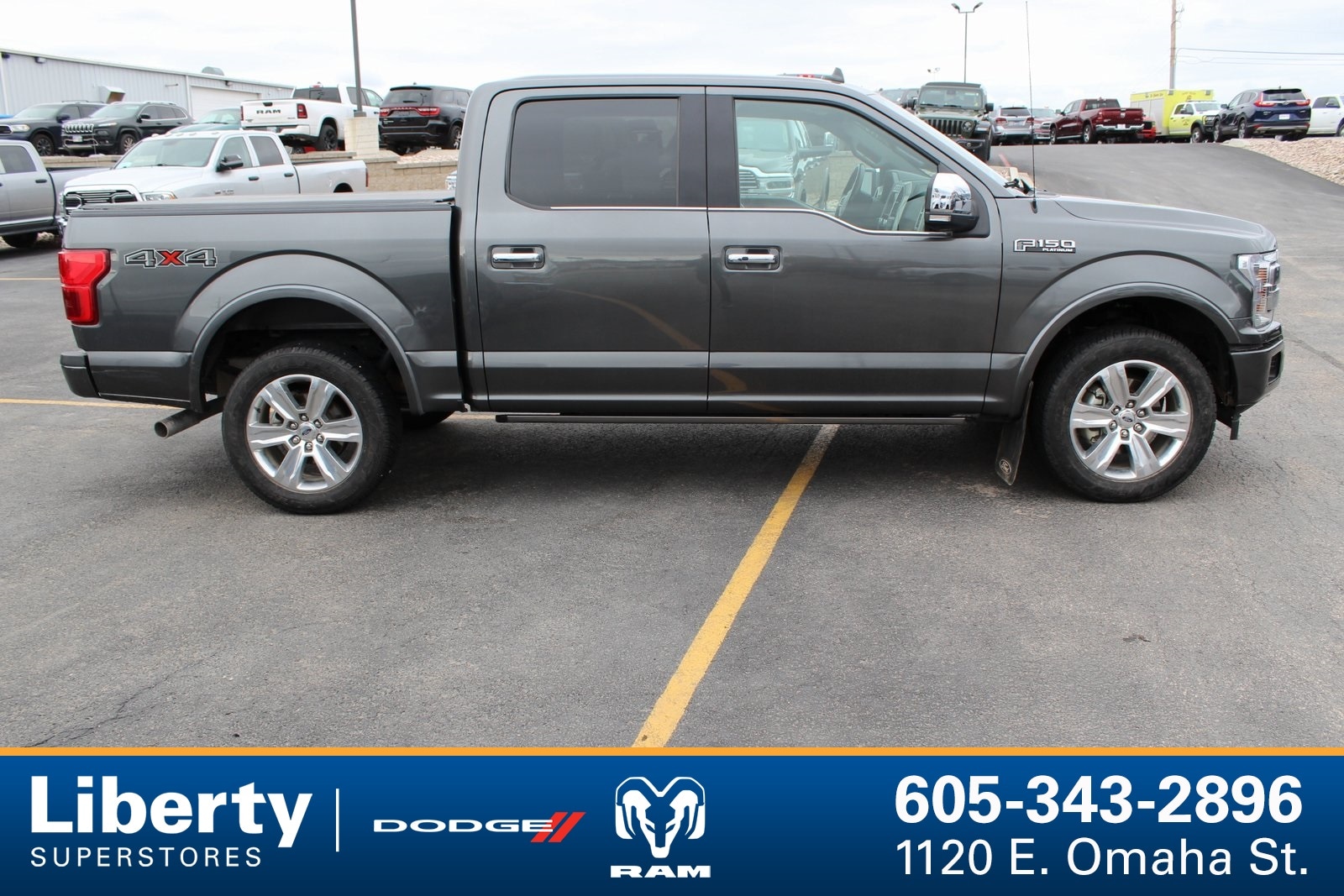 Used 2020 Ford F-150 Platinum with VIN 1FTEW1E49LFA96363 for sale in Rapid City, SD