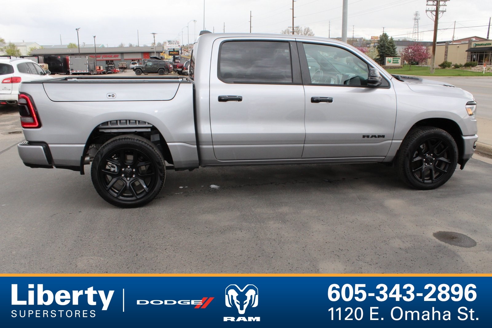 Used 2024 RAM Ram 1500 Pickup Laramie with VIN 1C6SRFJTXRN202362 for sale in Rapid City, SD