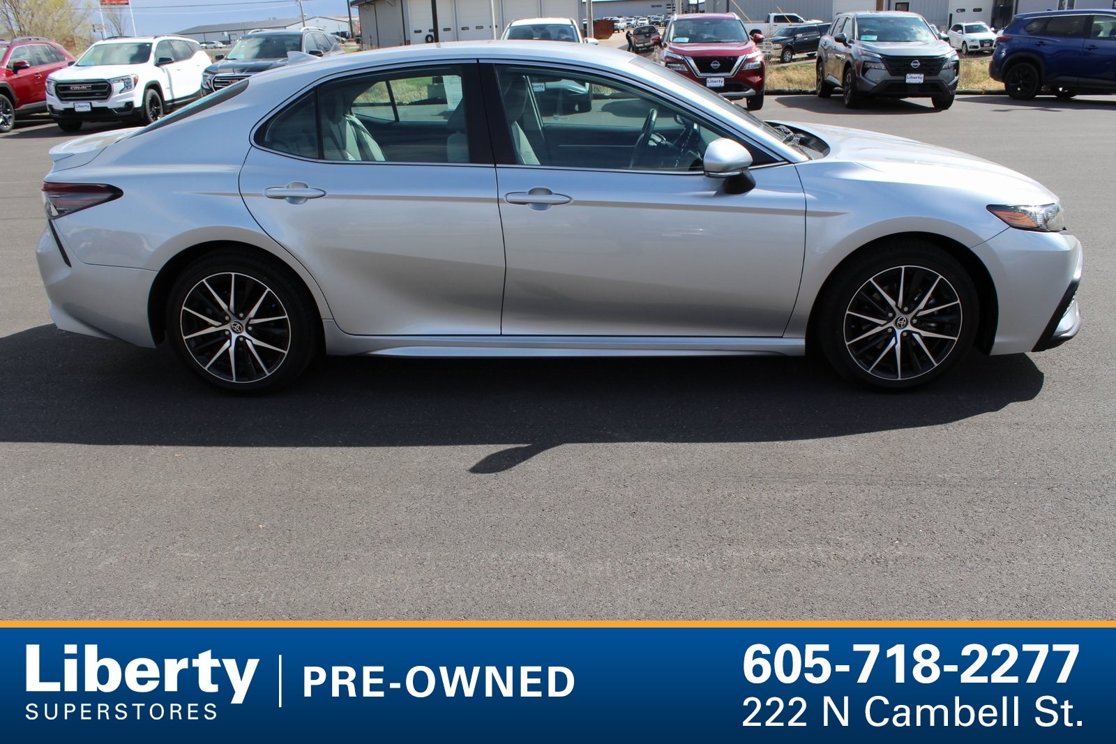 Used 2023 Toyota Camry SE with VIN 4T1G11AK5PU764264 for sale in Rapid City, SD