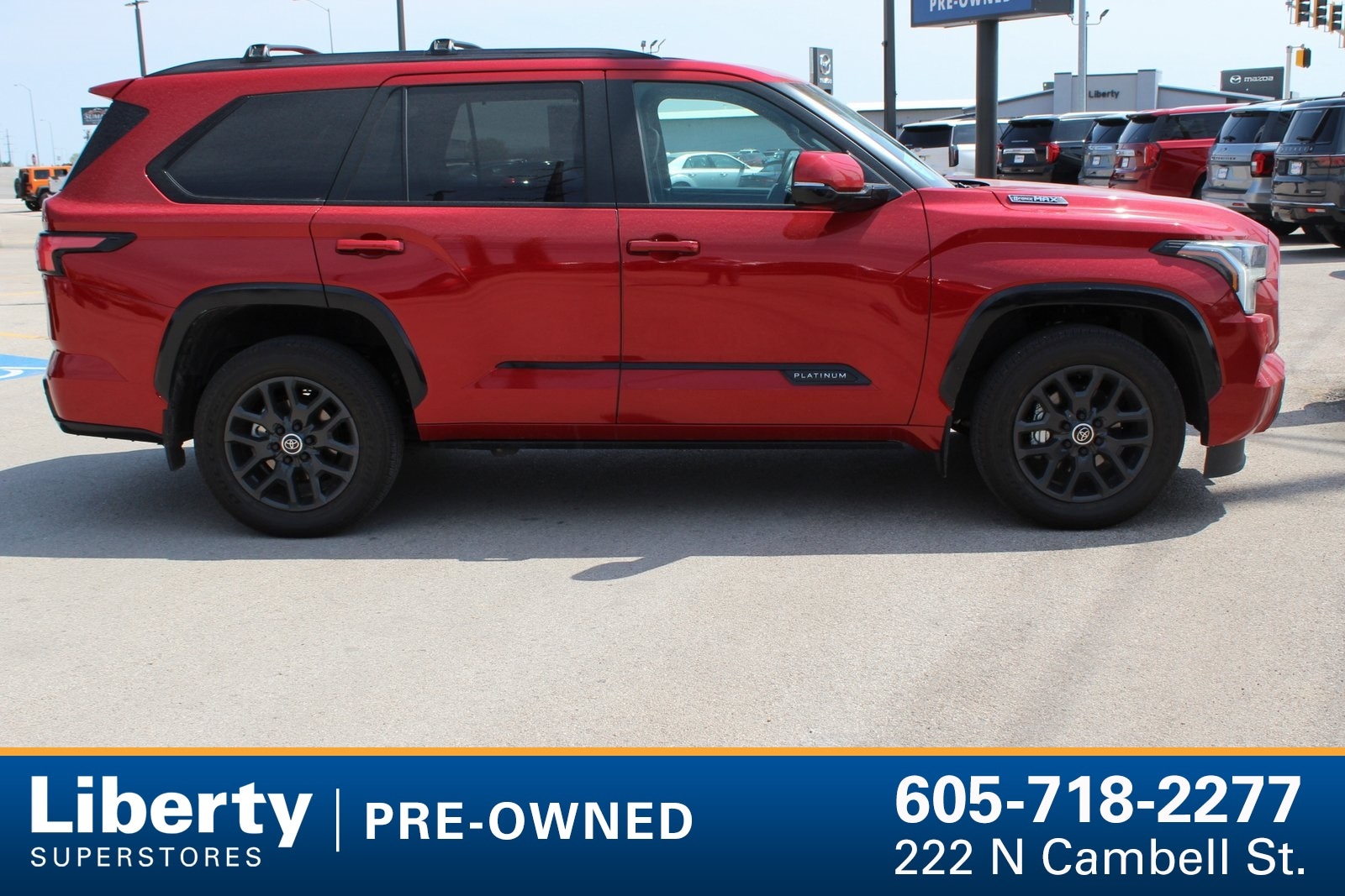 Used 2024 Toyota Sequoia Platinum with VIN 7SVAAABA8RX031634 for sale in Rapid City, SD