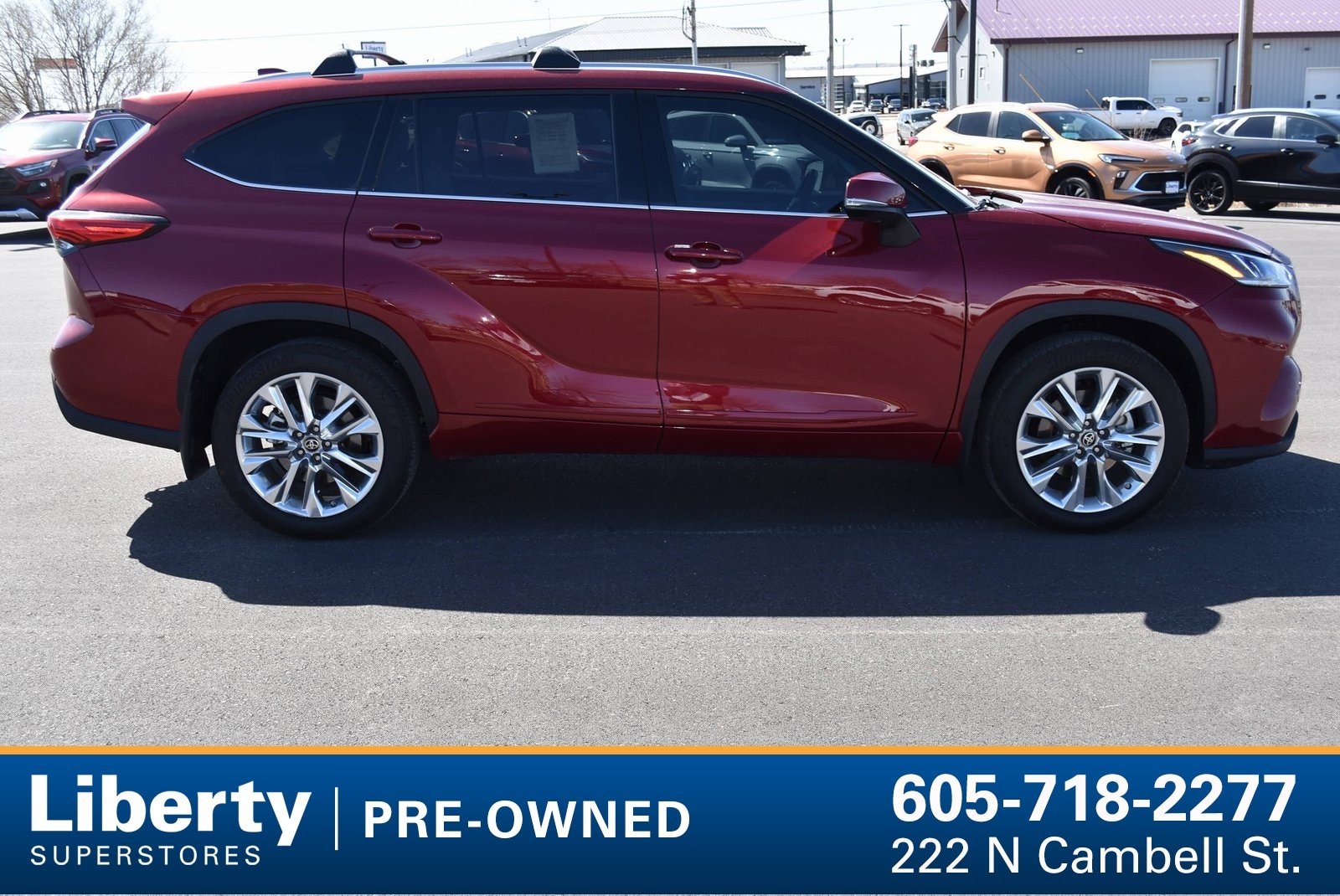 Used 2023 Toyota Highlander Limited with VIN 5TDKDRBH0PS014377 for sale in Rapid City, SD