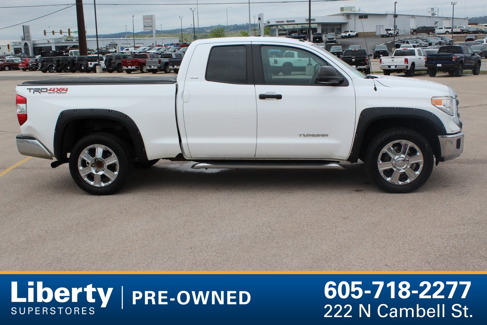 Used 2014 Toyota Tundra SR5 with VIN 5TFUM5F18EX052283 for sale in Rapid City, SD