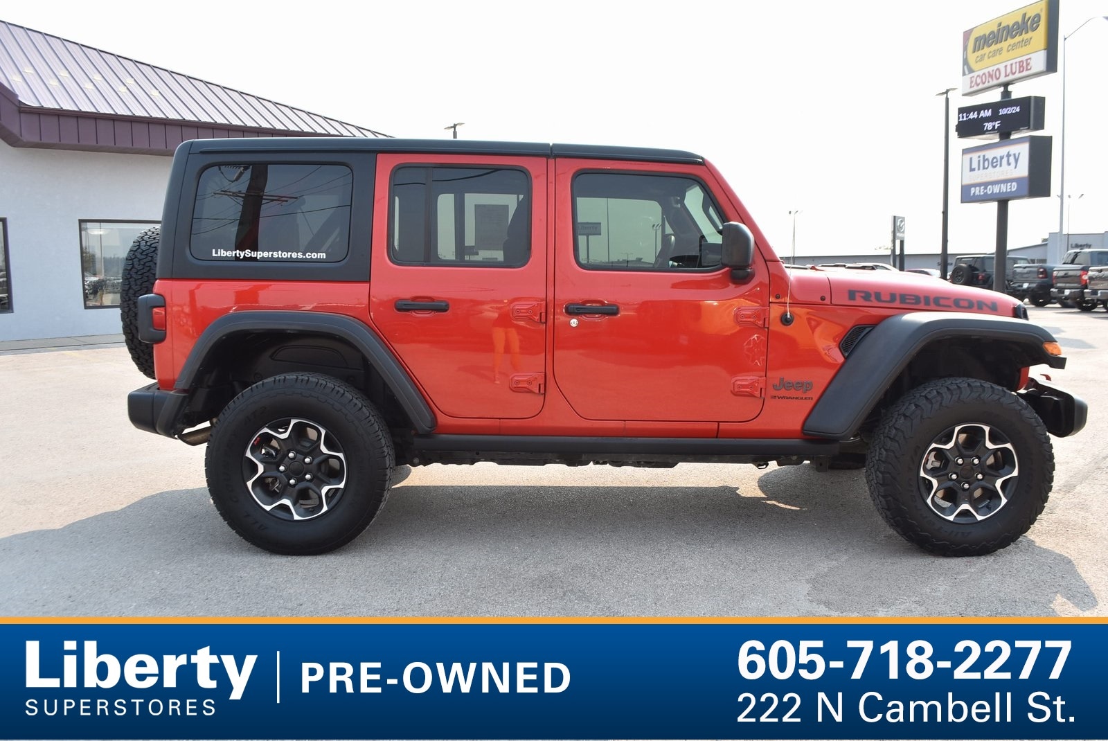 Used 2023 Jeep Wrangler 4-Door Rubicon with VIN 1C4HJXFN0PW693199 for sale in Rapid City, SD