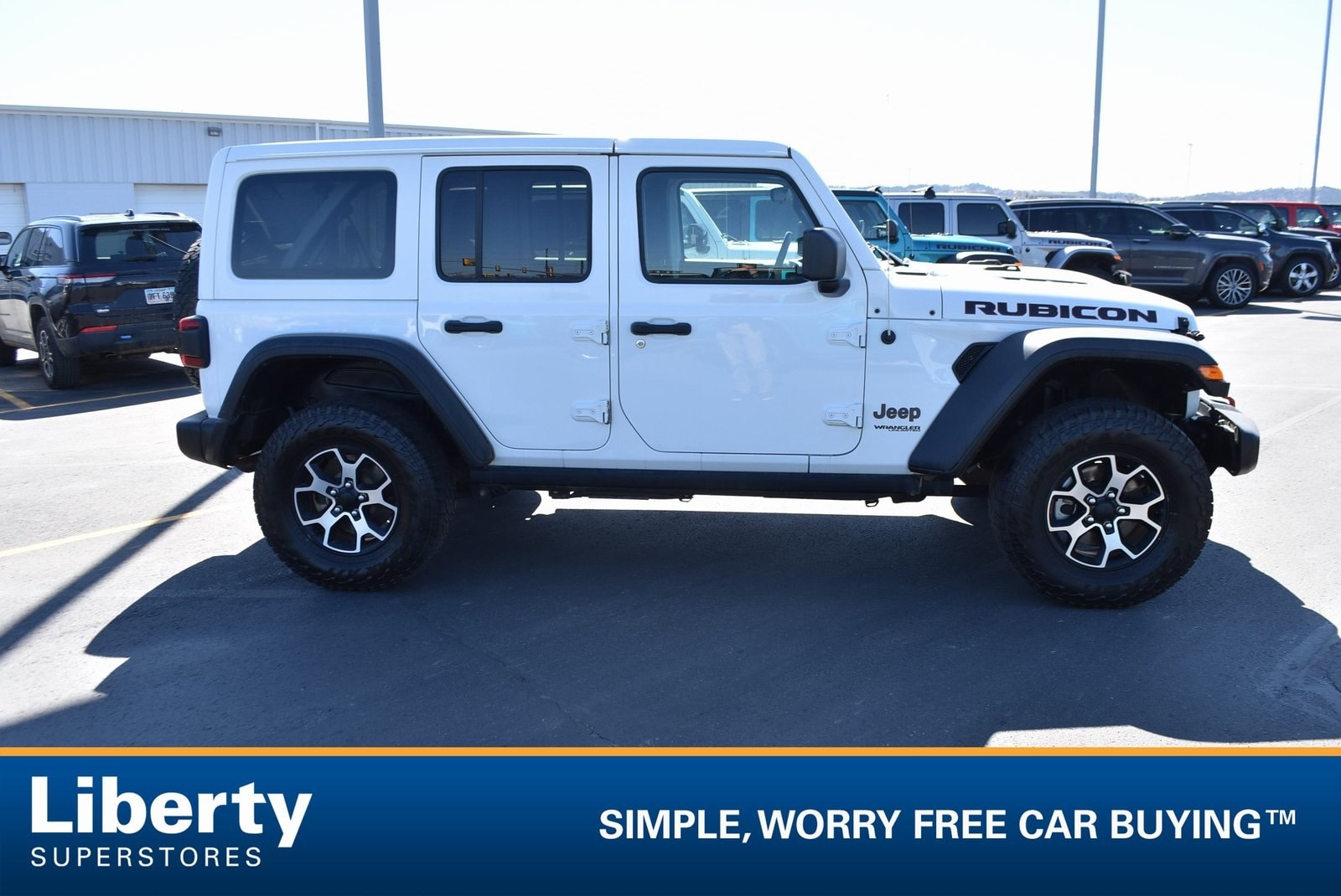Used 2021 Jeep Wrangler Unlimited Rubicon with VIN 1C4JJXFM4MW715239 for sale in Rapid City, SD