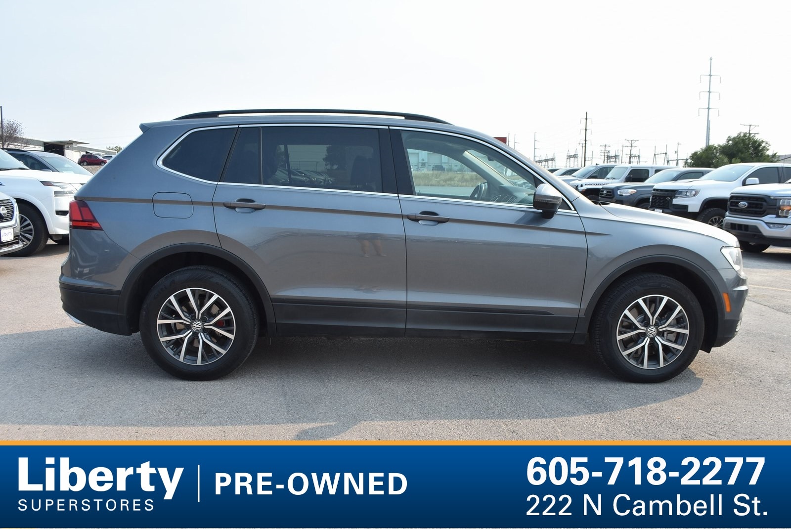 Used 2019 Volkswagen Tiguan SE with VIN 3VV3B7AX6KM199830 for sale in Rapid City, SD