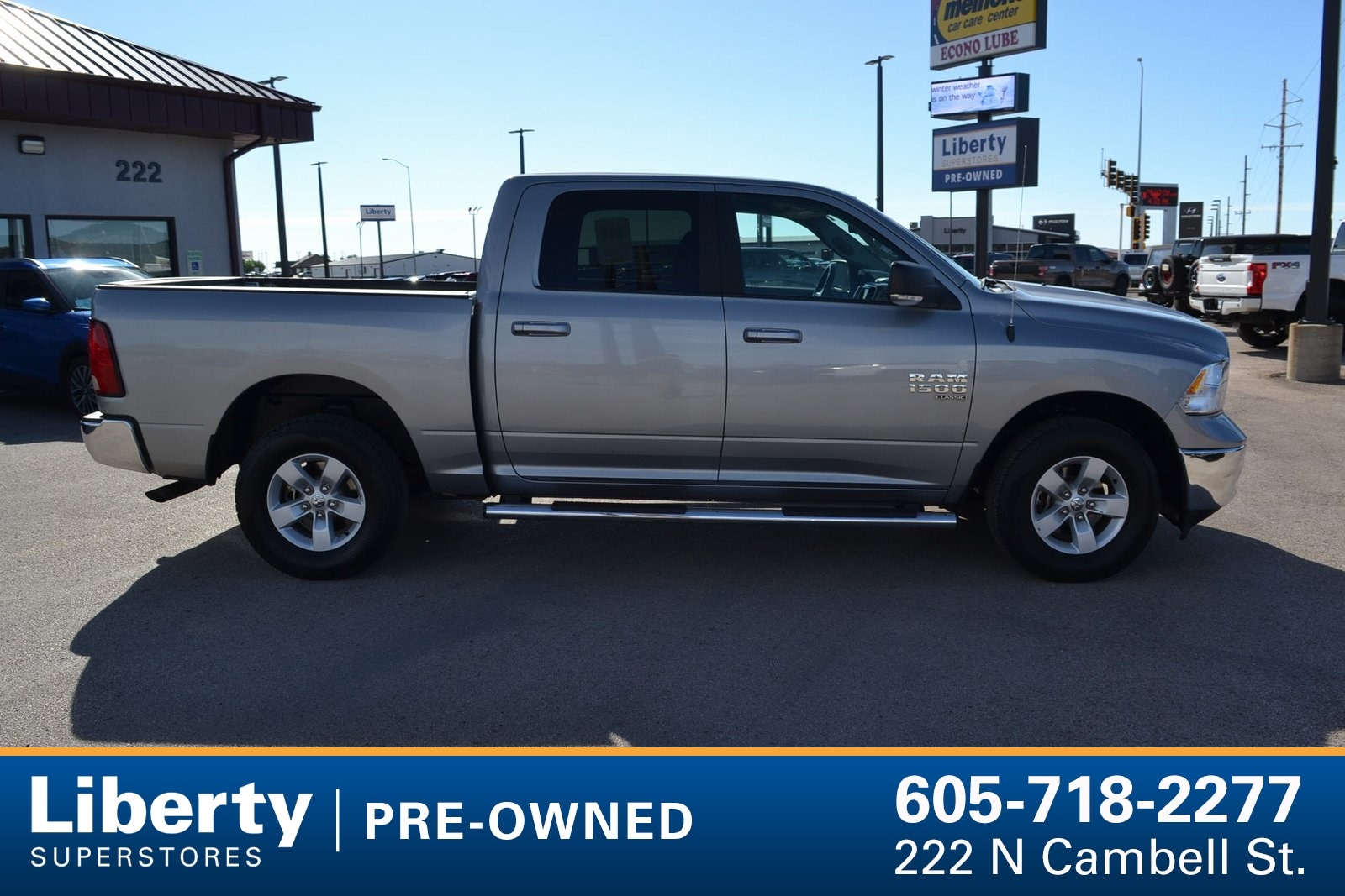 Used 2021 RAM Ram 1500 Classic SLT with VIN 3C6RR7LG2MG575661 for sale in Rapid City, SD