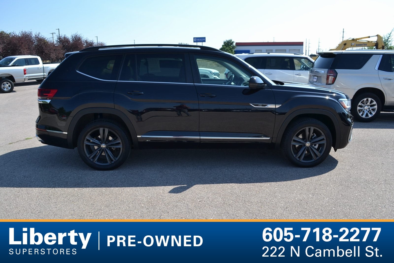 Used 2021 Volkswagen Atlas SE w/Tech R-Line with VIN 1V2RR2CA5MC542985 for sale in Rapid City, SD