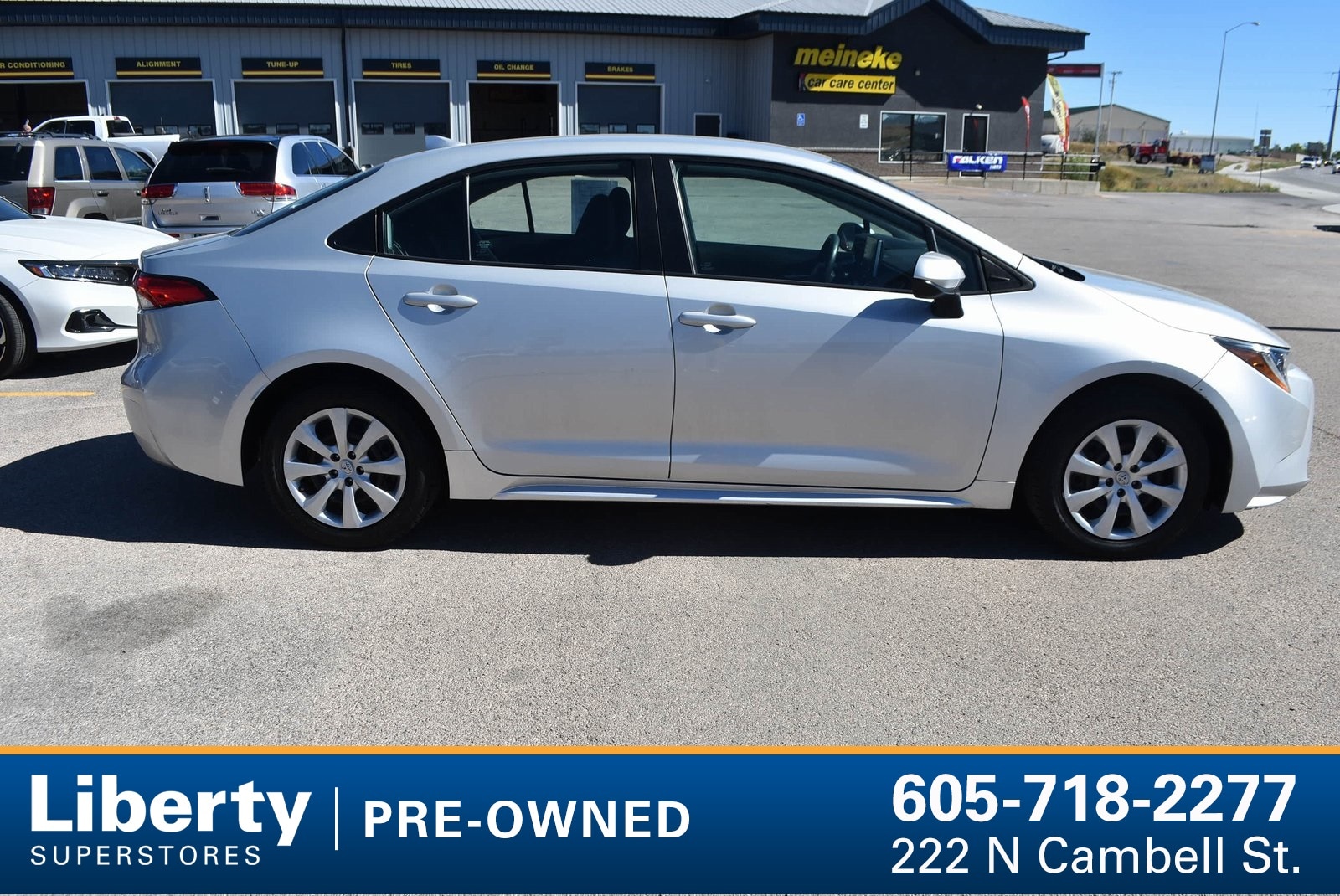 Used 2021 Toyota Corolla LE with VIN 5YFEPMAE9MP245880 for sale in Rapid City, SD