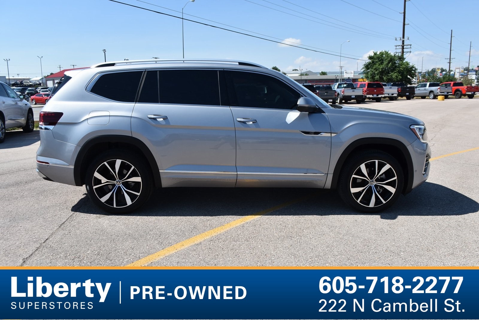 Used 2024 Volkswagen Atlas SEL Premium R-Line with VIN 1V2FR2CA5RC513822 for sale in Rapid City, SD