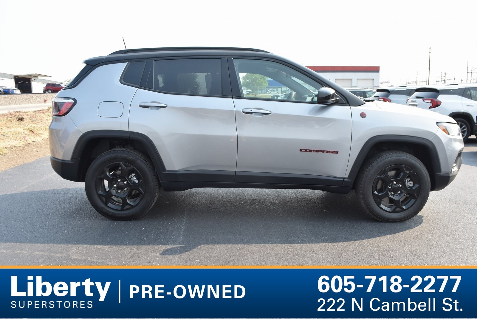 Used 2023 Jeep Compass Trailhawk with VIN 3C4NJDDN8PT565786 for sale in Rapid City, SD