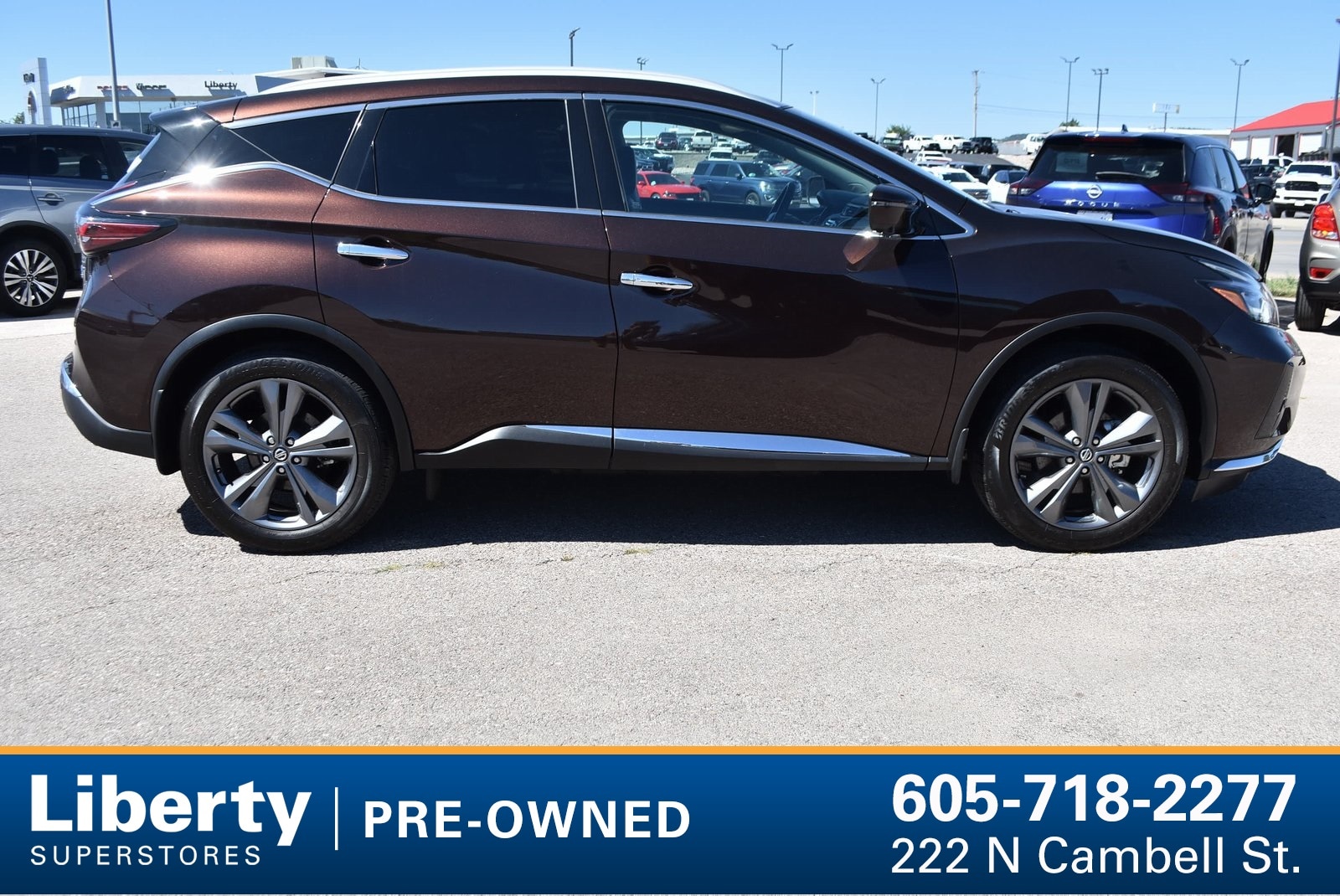 Used 2021 Nissan Murano Platinum with VIN 5N1AZ2DS7MC119097 for sale in Rapid City, SD