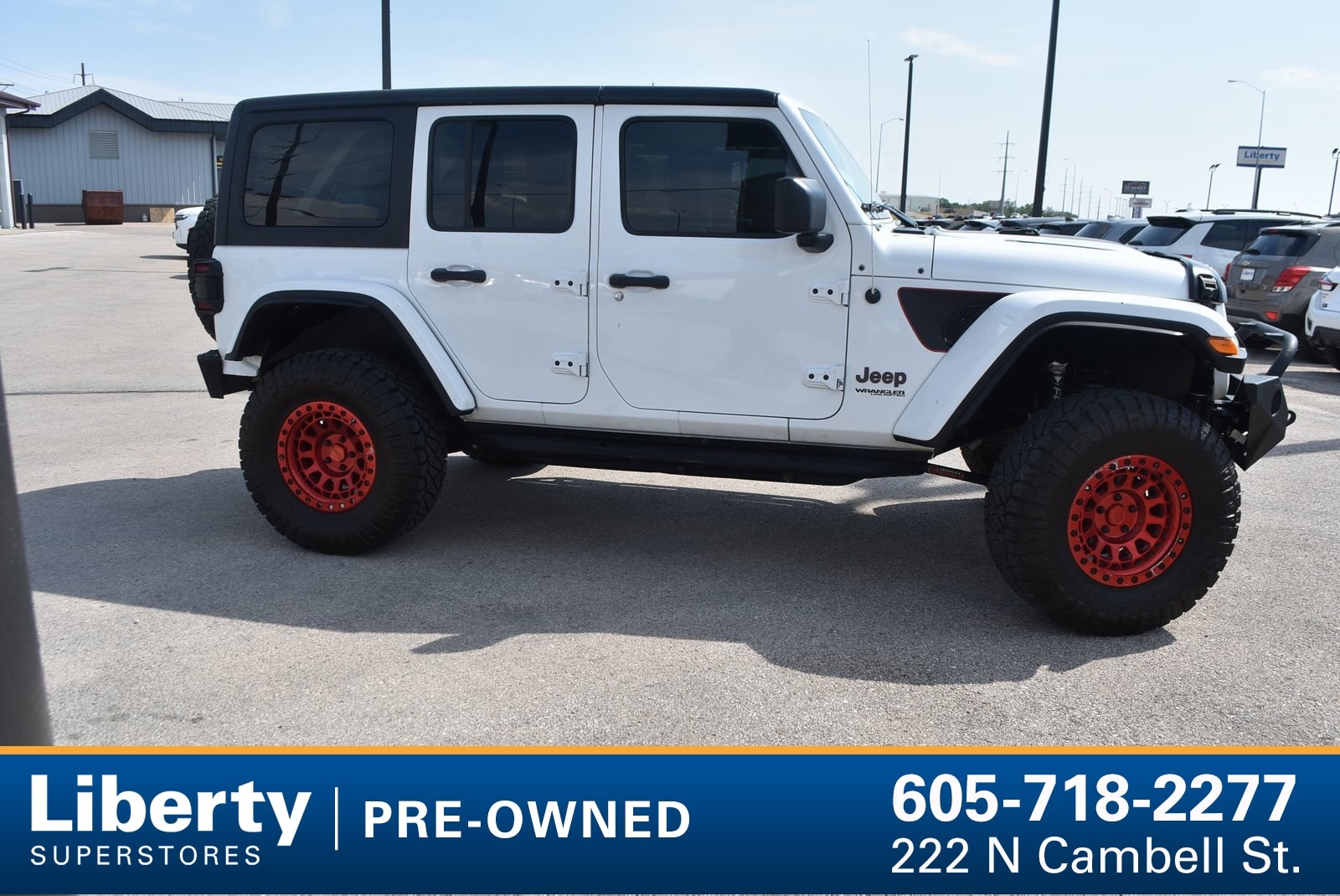 Used 2021 Jeep Wrangler Unlimited Rubicon with VIN 1C4HJXFN5MW587150 for sale in Rapid City, SD