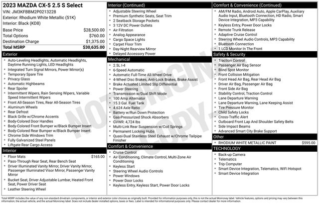 2023 Mazda CX-5 S Select Package - Photo 35